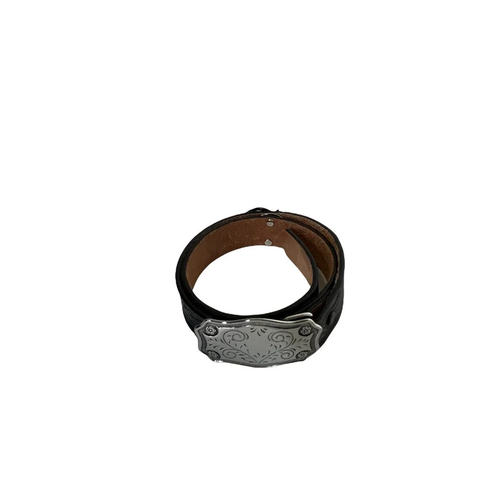 Justin Belt Black Children’s Leather